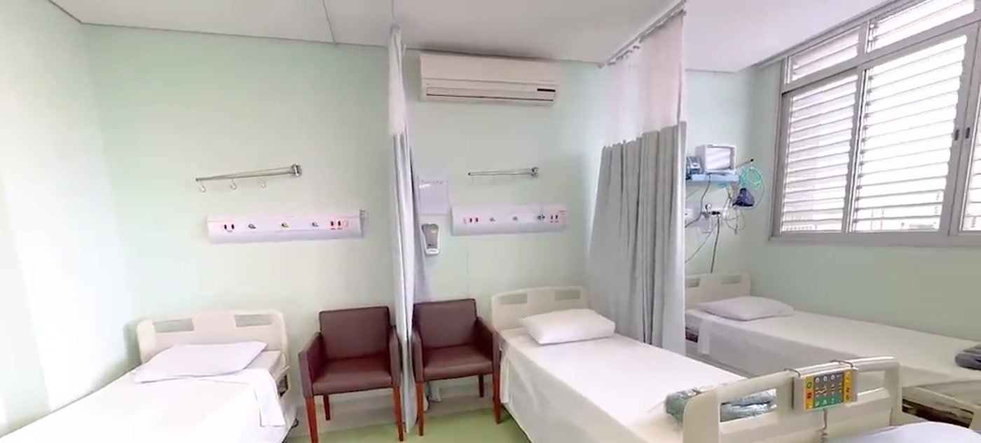 Leitos pré-operatórios do hospital